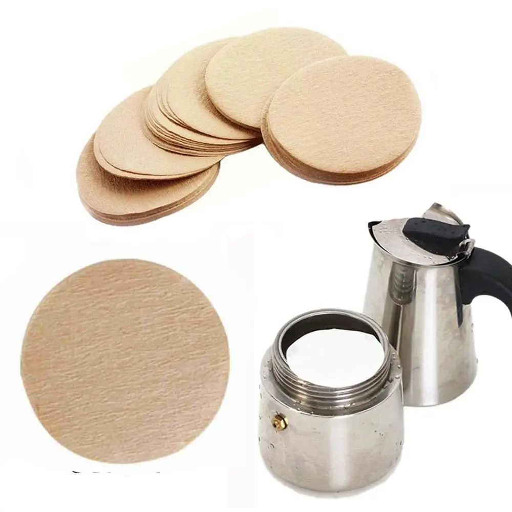 Per Pack Kitchen  Tools Dripper Moka Pot Coffee Filter Paper Filtration Tool Cafe Strainer Paper Coffee Maker Accessories