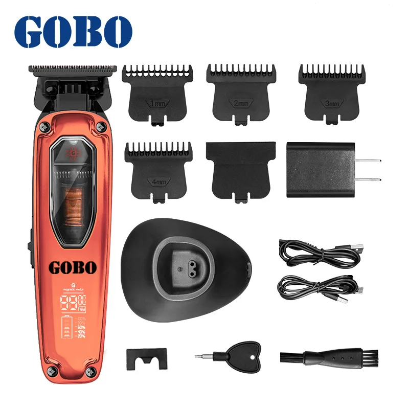 GOBO Hairdresser Upgrade maglev motor Engraving push professional barber shop using electric clippers
