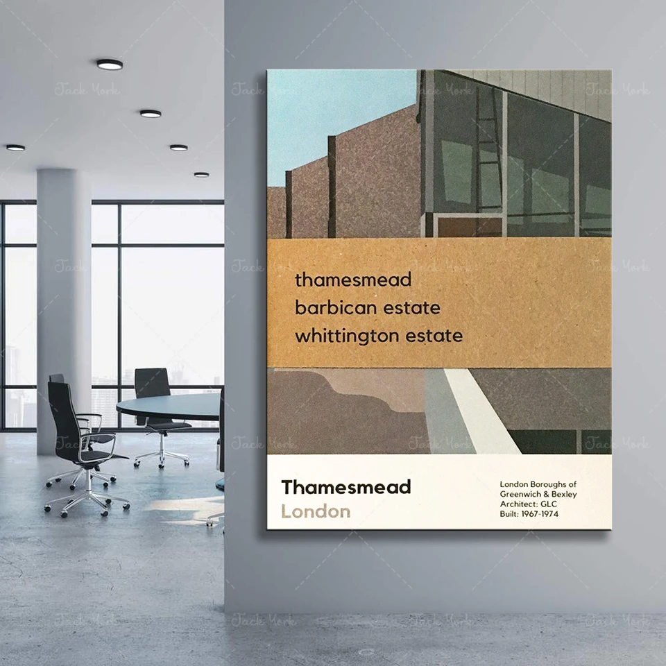Thamesmead, Barbican Estate, Whittington Estate / Brutalist Architecture / Digital Illustration