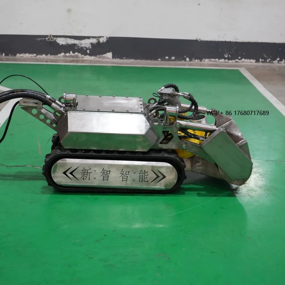 High Suction Power 450mm Width Underwater Pipeline Sewerage Treatment Sludge Cleaning Robot