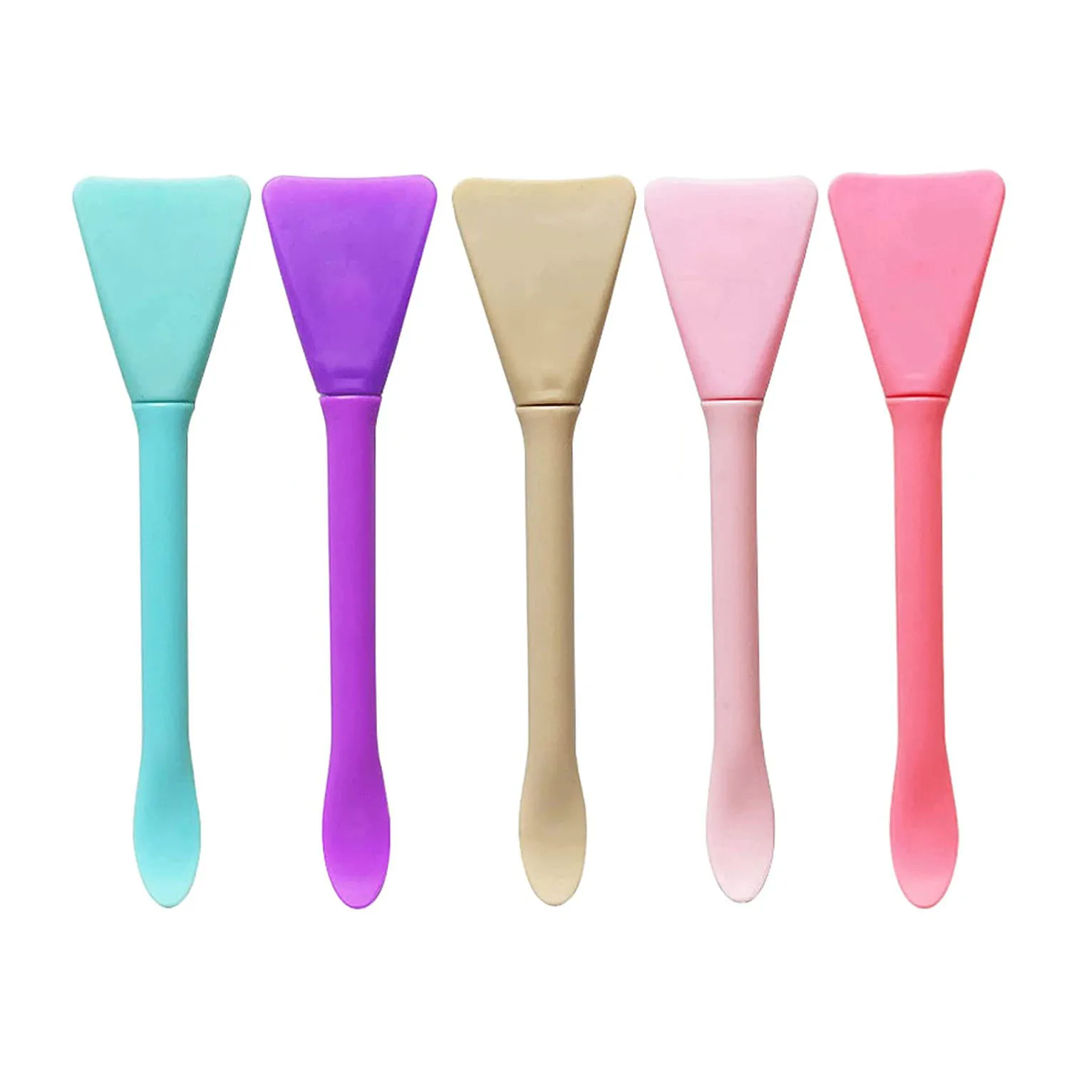 5pcs Silicone Face Mask Brushes Makeup Spatula  Applicator Skincare Spatula Lotion Face Cream Applicator Spa Makeup Tools