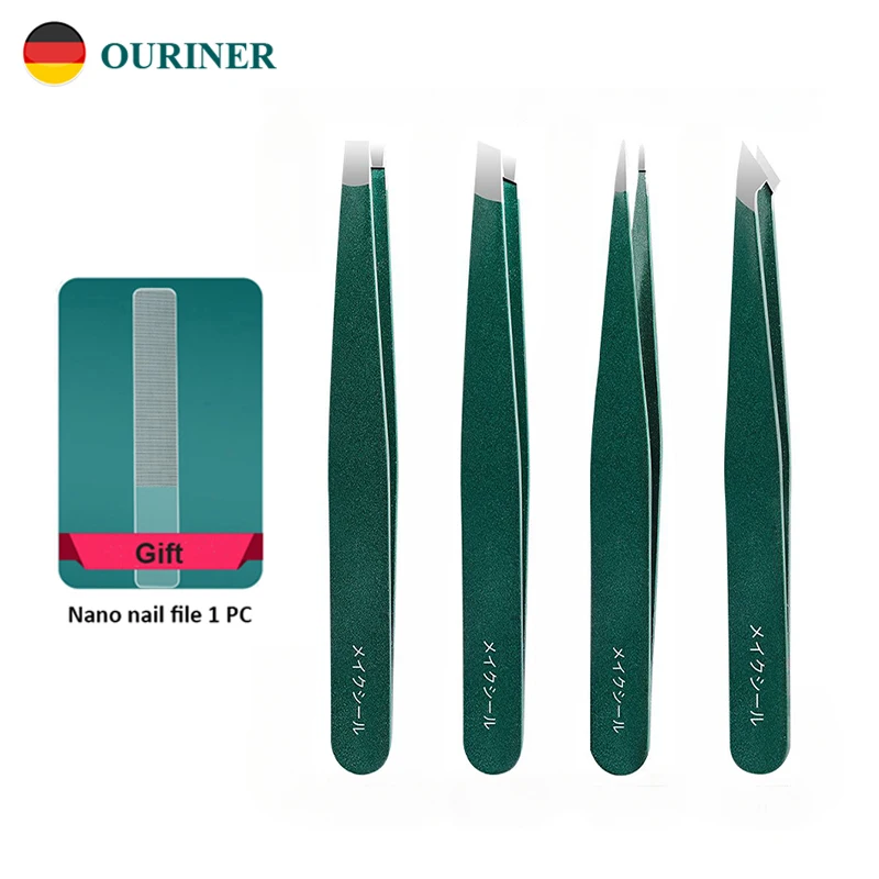 4/6 Pcs Eyebrow Tweezers Stainless Steel Solid Construction Accurate Hair Removal Effortless Use Tool‌ Eye Brow Clips Removal