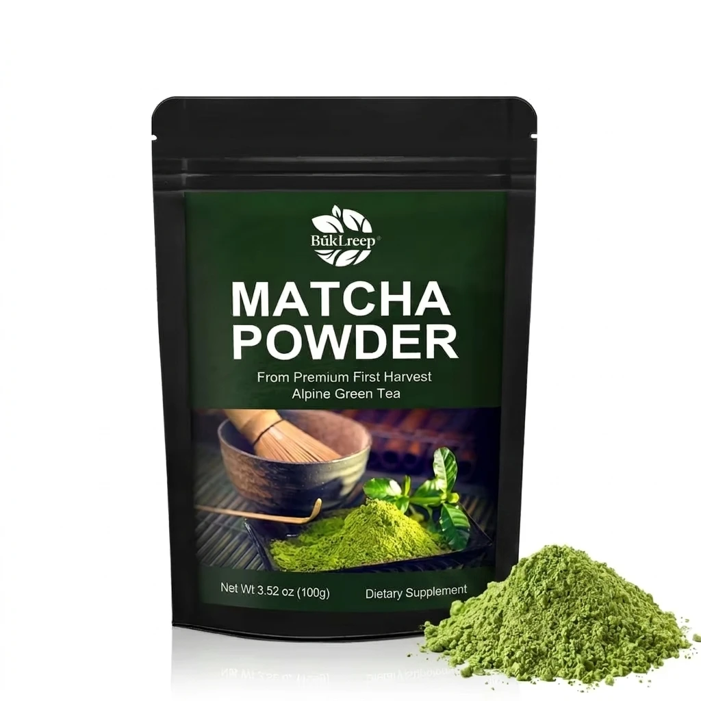 Matcha Powder, Natural Energy Booster & Mental Focus Enhancer | First Harvest Alpine Green Tea for Calmness, Metabolism & Detox