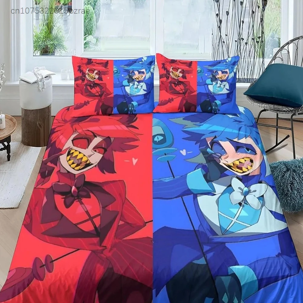 Hazbin Hotel Cartoon Duvet Cover 3D Exquisite Digital Printing Bedding Set Charlie Comforter Bed Youth Home Decor Kids Boys Gift