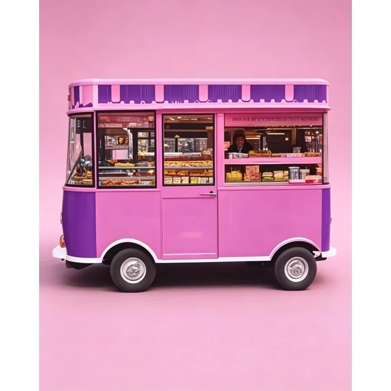 High Quality Food Truck Trailer Machine Multifunctional Electric Dining Car Food Truck Large Capacity Snack Dining Car for USA