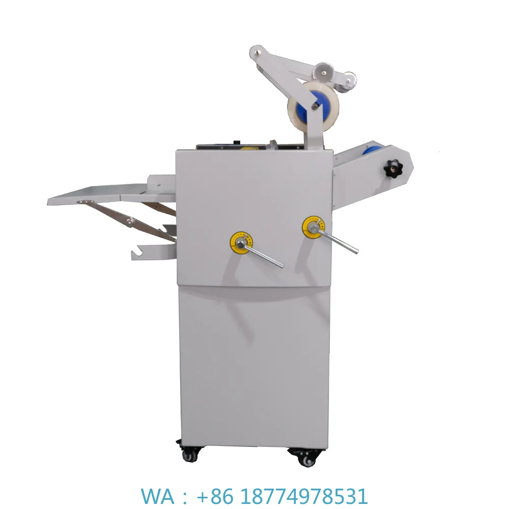 l Film Roll Laminator Laminating Machine With QK-375A/375B High Speed Digital Oil Heating Bronzing Aluminum Foi