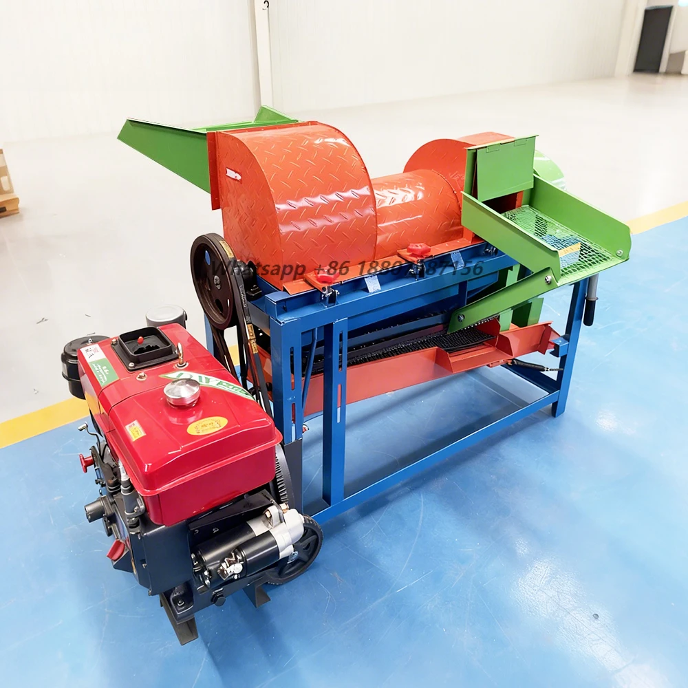Multifunctional Grain Thresher Machine for Corn, Soybean, Wheat and Rice Processing with High Efficiency