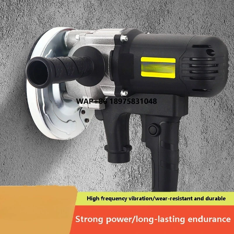 Multifunctional dust-free wall sander for high-speed grinding of concrete and putty, equipped with extended dust removal hose, s