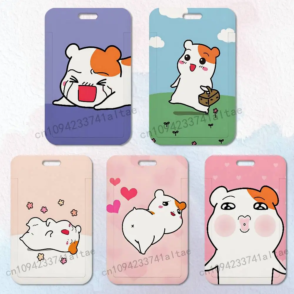 Cute Oruchuban Ebichu Badge Holder Pass Bus Work Card Cover Chest Pocket Students Card Holder Small Gift