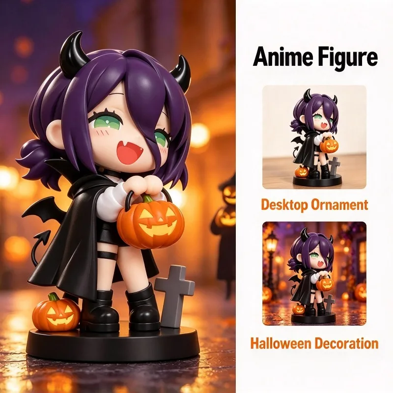 Reze Halloween Figure Chainsaw Man GK Model Ornament Anime Merch Art Toy Gift Desk Decor Cosplay Prop Collectible