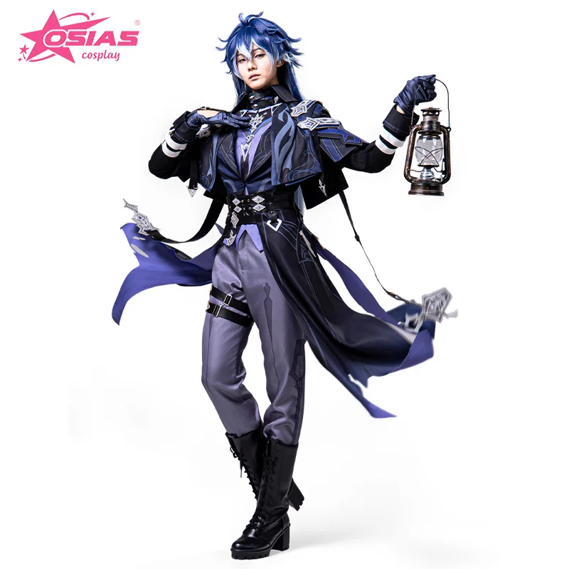 OSIAS Genshin Impact Flins Cosplay Costume with Leather Waist Belt