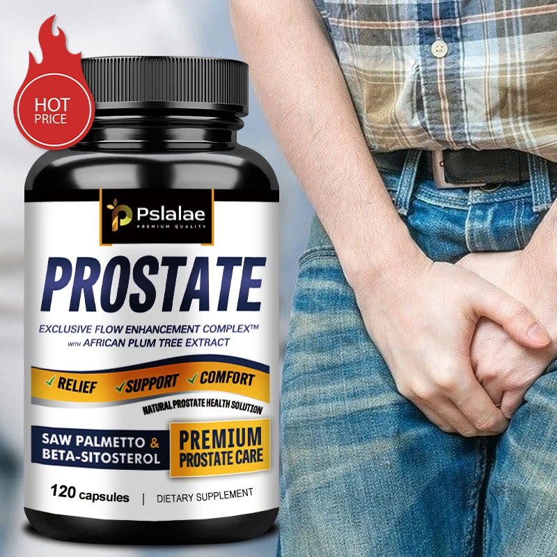 Prostate, 3-Pack, Saw Palmetto and Beta Sitosterol Supplements Healthy Support Size Supports Urinary Relief and Bladder Control