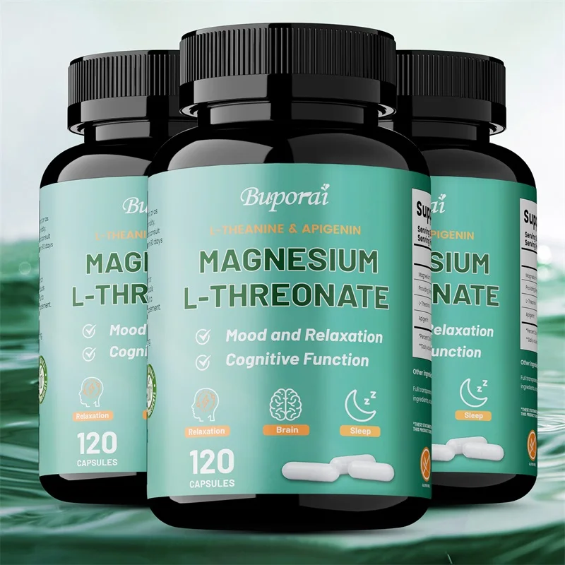 Magnesium L-Threonate Complex - High Absorption Rate, Support Brain Memory and Cognitive Supplement, Relieve Stress