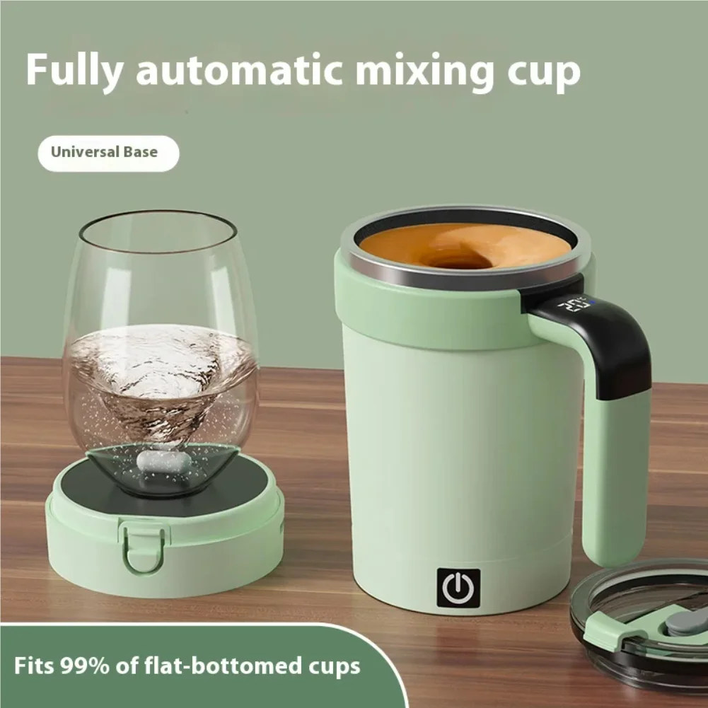 New smart temperature-measuring magnetic automatic stirring cup, electric portable coffee cup, milkshake cup, sports and fitness