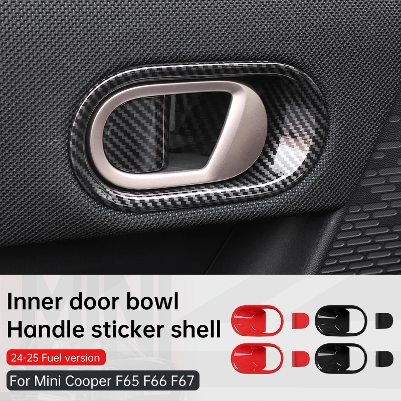 Car Inner Door Handle Bowl Cover Trim Decoration Shell For Mini Cooper F65 F66 F67 2024 2025 Fuel Version Interior Accessories