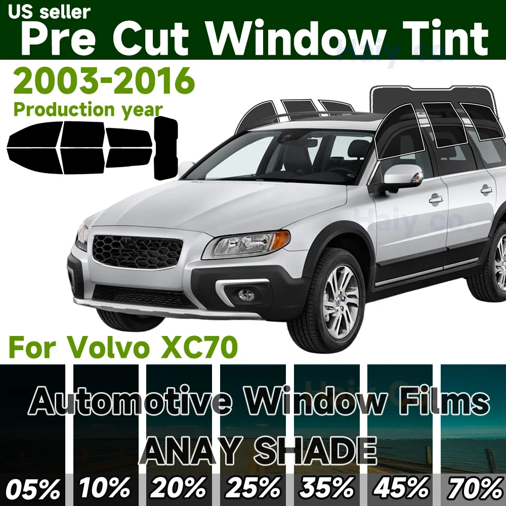 For Volvo XC70 2003-2016 Precut 2Ply Window Tint Film, Anti Shatter Glass Film, Sun Block Privacy Protection for Auto Windows