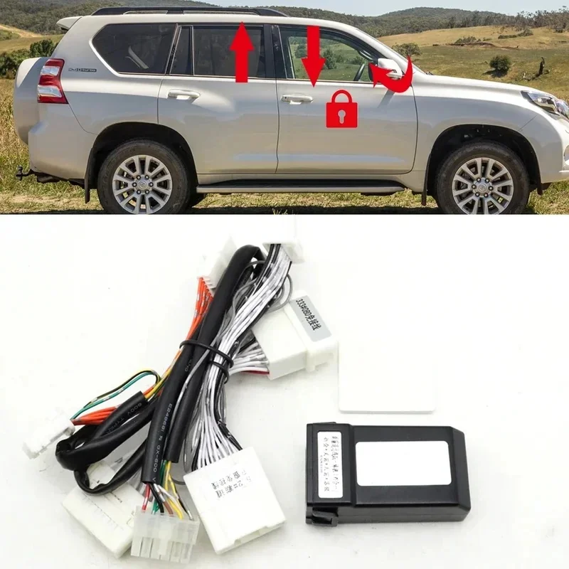 LHD Auto Side Mirror Fold Unfold Window Glass Closer Door Lock Module Kit For Toyota Land Cruiser Prado 2010-2017