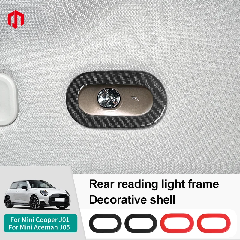 Rear Seat Reading Light Decorative Shell Cover Frame For Mini Cooper E/SE J01 EV Aceman J05 2024 2025 Car Interior Accessories