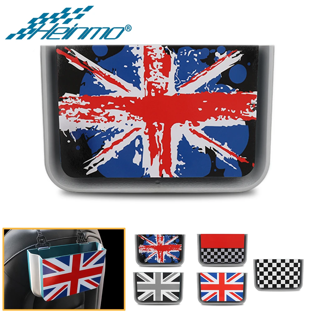For Mini Cooper Interior Trash Can Garbage F54 F55 F56 F60 R55 R56 R60 Clubman Countryman Car Accessories Seat Back Dustbin