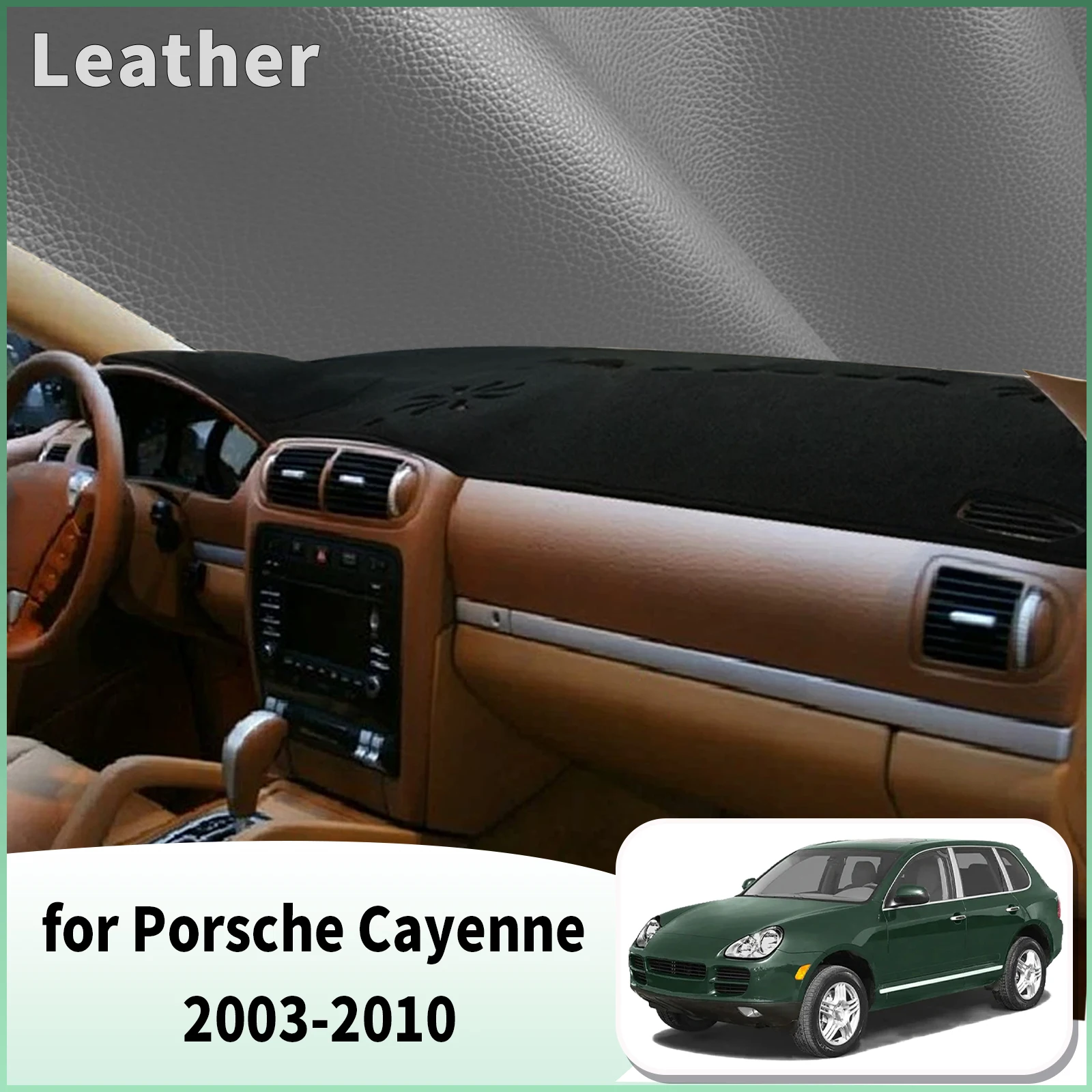 for Porsche Cayenne 2003-2010 E1 9PA First Generation Dash Mat Dashboard Cover Dashmat Anti-Reflection Heat Insulate Sun Protect