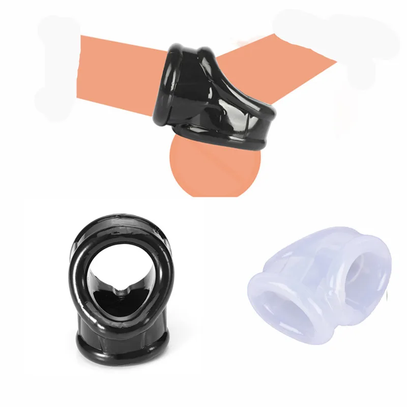 Elastic Scrotum Bondage Ring Penis Erection Ring Testis Cock Ball Stretcher Delayed Ejaculation Male Masturbation Sex Products