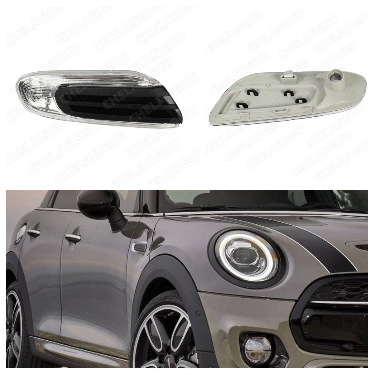 Turn signal For Mini Cooper F55 F56 F57 2014 2015 2016 2017 2018 2019 2020 2021 Car-styling Front Fender Side Indicator Light