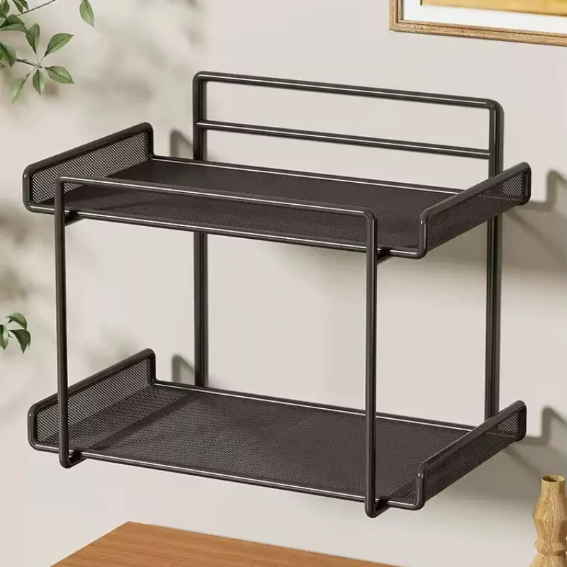 Nordic Router Placement Rack, Wall-Mounted WiFi Storage Box for Living Room, Set-Top Box Wall Bracket, No-Drill Multi-Functi