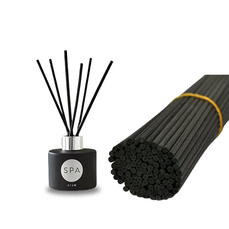 Reed Diffuser Sticks for Home Fragrance, Black Fiber Rod, Rattan Sticks, L50, 40, 35cm x 5, 4, 3mm, 300Pcs
