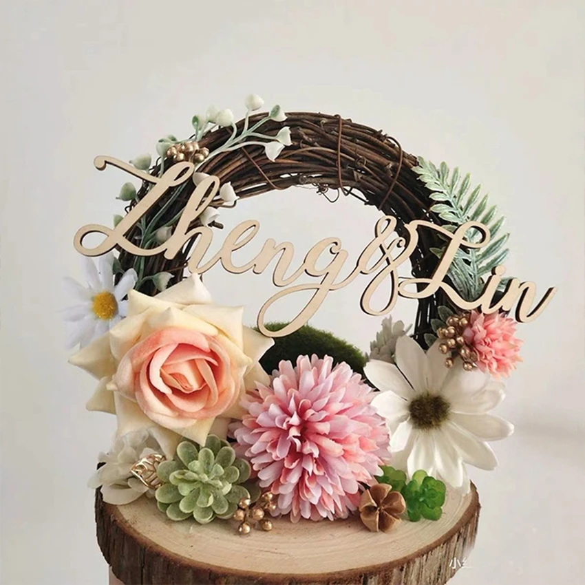 Artificial Rattan Frame Home Room Wedding Christmas Halloween Party Outdoor Decor DIY Gifts Bridal Wreath Yard Hanging Accessory