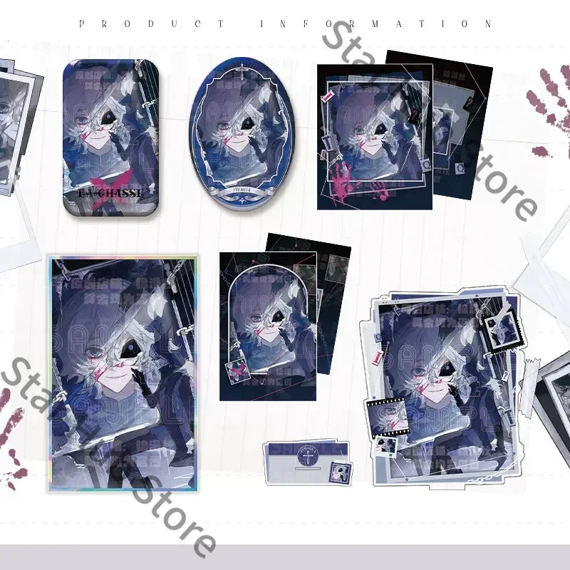 Identity V Night Watch Ithaqua Double Flash Badge Standing Sign Card Coloured Paper Instant Camera Cosplay Colleagues Gift Anime