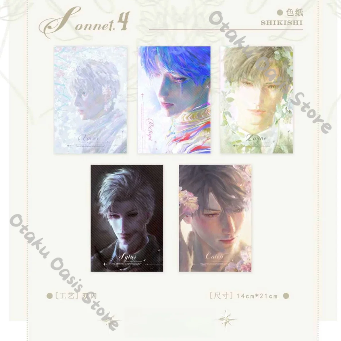 Love and Deepspace Rafayel	Zayne Caleb Xavier Sylus Badge Pins Acrylic Standing Sign Postcard Ornaments Coloured Paper Shikishi