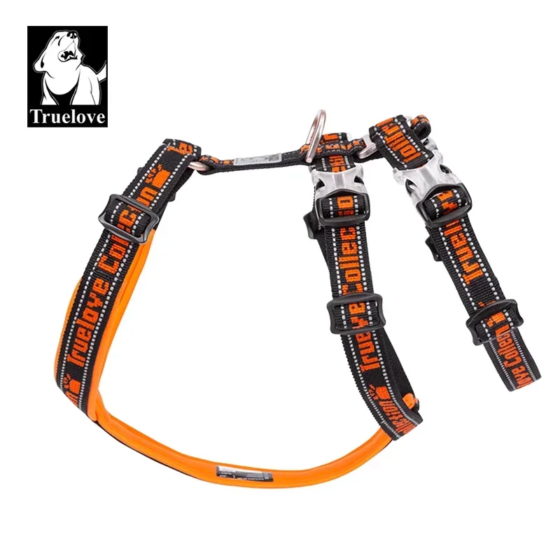 Truelove Dog Harness Nylon Brigh Reflective Material Pet Harness Used with Pet Leash Collar SBR Submersible Dnauf Buckle TLH6571