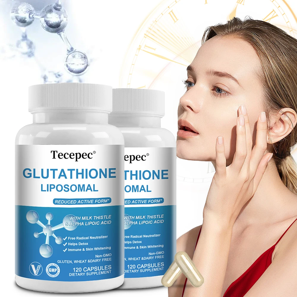 Glutathione Liposomal Capsules 1000mg Skin Lightening Detoxification Anti-Aging Powerful Antioxidant