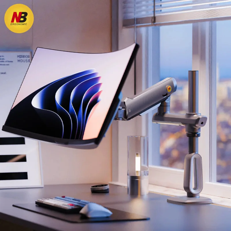 A7 Gaming Mechanical Arm Monitor Stand Height Adjustable Computer Stand 90 Degree Tilt New Stock Display Stand For Gaming Screen