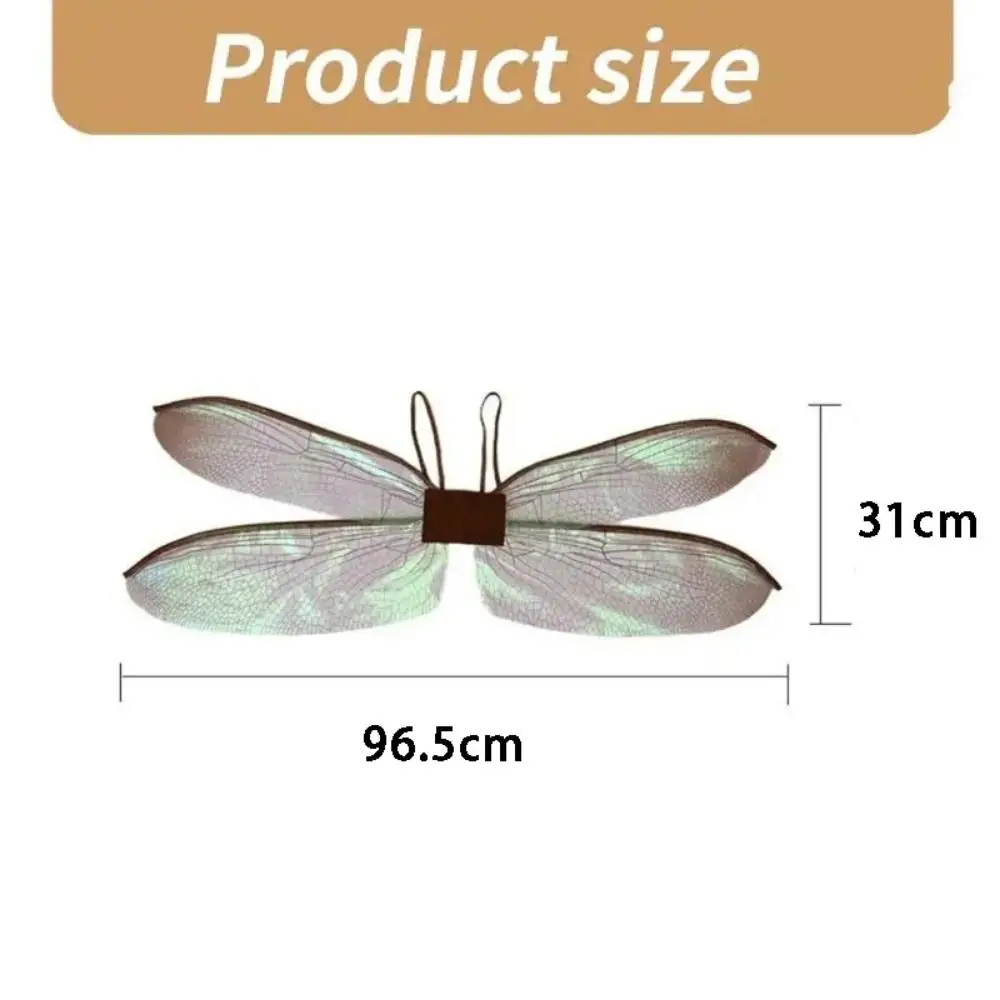 1pc Colorful Fairy Angel Wing Kid Stage Photo Dragonfly Butterfly Wing Birthday Carnivals Masquerade Women Girl