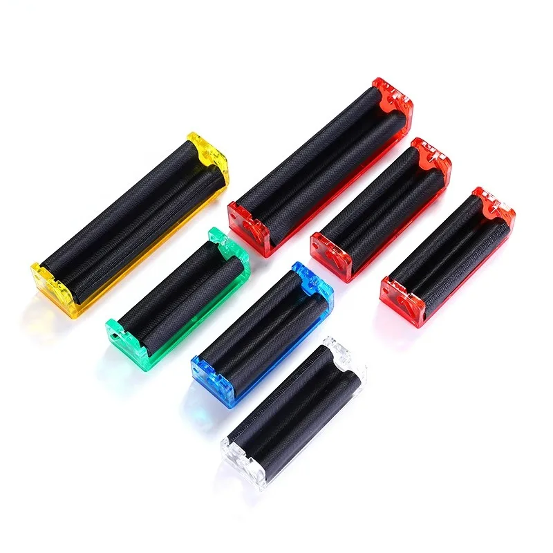 1PC 70/78/110mm Easy Manual Tobacco Cigarette Roller Handheld Plastic Rolling Machine Maker For Rolling Papers Random Color