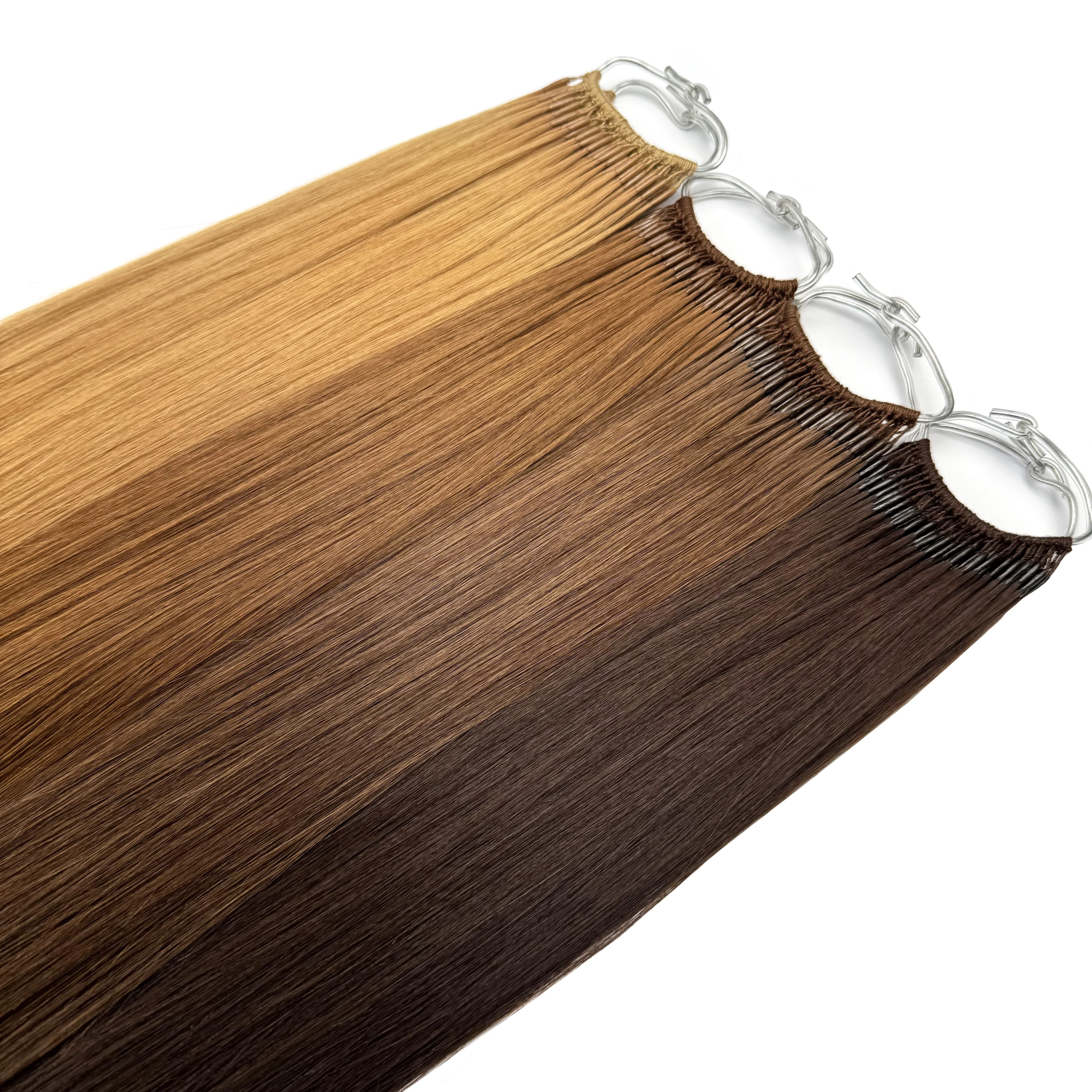 kiikiigir Korea Popular Cotton String Twins Tip Hair Extensions Virgin Remy Hair Italian Keratin Glue Pre-bonded Hair Extensions