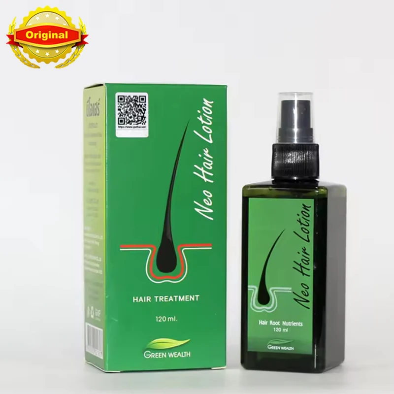 Original Neo Hair Lotion 120ml Made In Thailand Natural Essence Prevents Hair Loss Scalp Treatment For Man Woman Hair Growth Oil