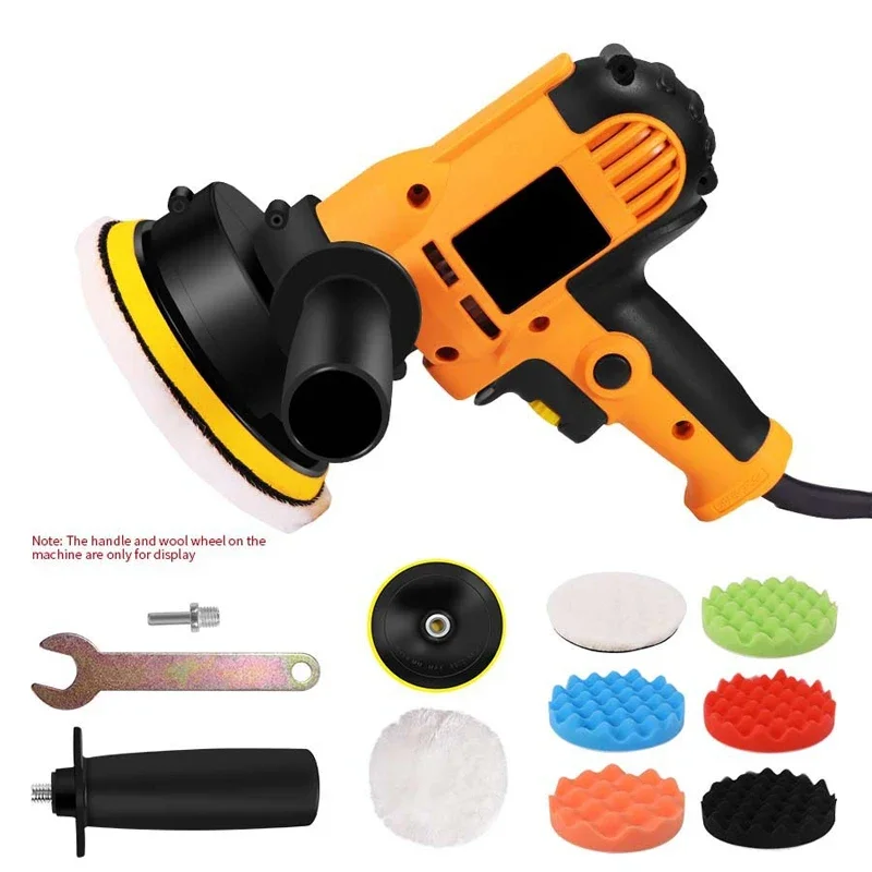 700W Car Polisher Machine 5 Inch Electric Polishing Machine Household Speed Adjustable Sanding Waxing Machine Beauty Repair Tool