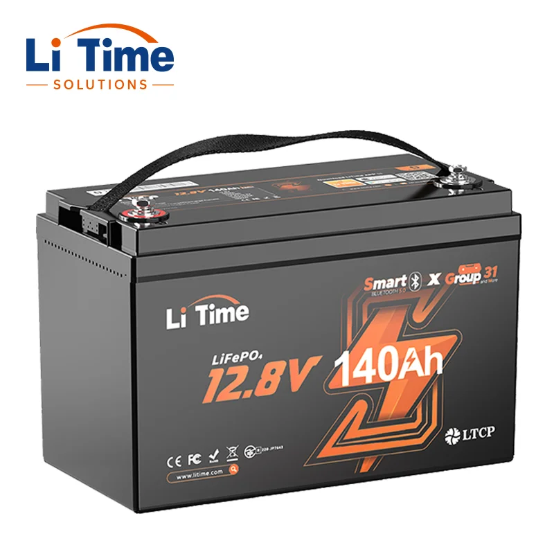 Deep Cycles Lifepo4 12v 140ah Bluetooth Lithium Ion Solar Battery Storage Systems Ip65 Waterproof Rechargeable Lithium Battery