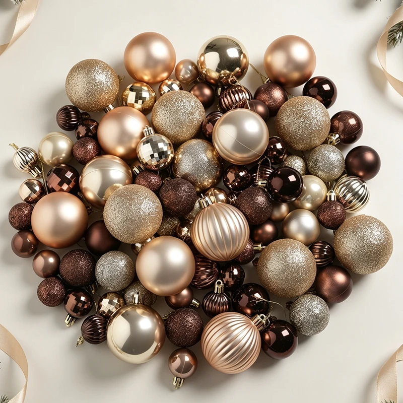 10/20Pcs 3-6CM Merry Christmas Decoration Ball Hanging Christmas Tree Pendant for Home Decoration New Year 2026 Navidad Supplies