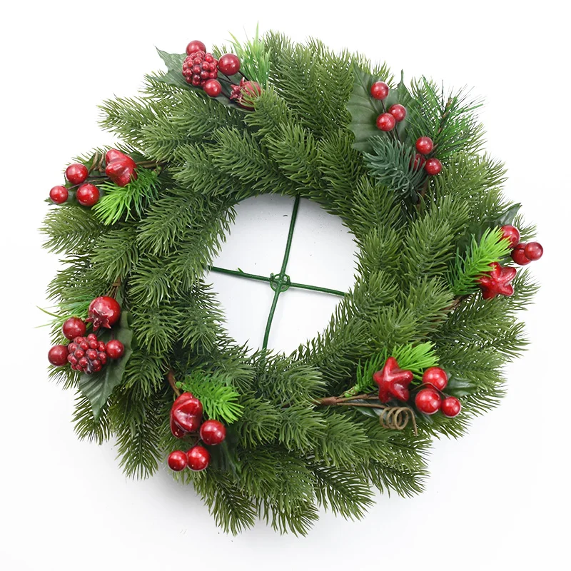 10pcs Artificial Plants Plastic Pine Tree Christmas Garland Diy Gifts Candy Box Scrapbooking Wedding Home Decoration Accessories