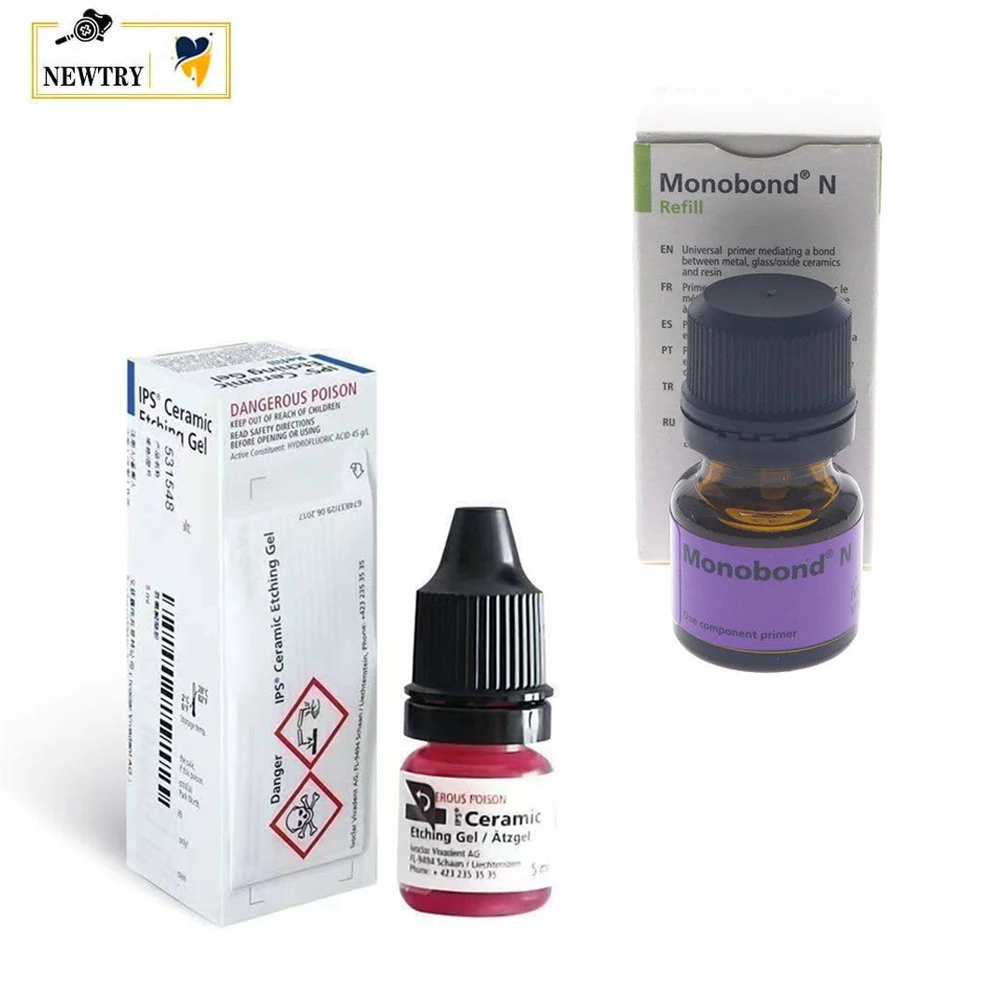 Ivoclar Dental Bonding Pre-treatment Agent IPS Ceramic Etching Gel Monobond N Universal Primer For Ceramic Restoration Adhesive