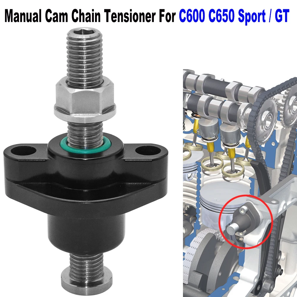 CNC Manual Timing Cam Chain Tensioner Adjuster For BMW C650GT C650 C600 Sport K18 K19 Models 2011-2020 -Replaces OE. 11318567912
