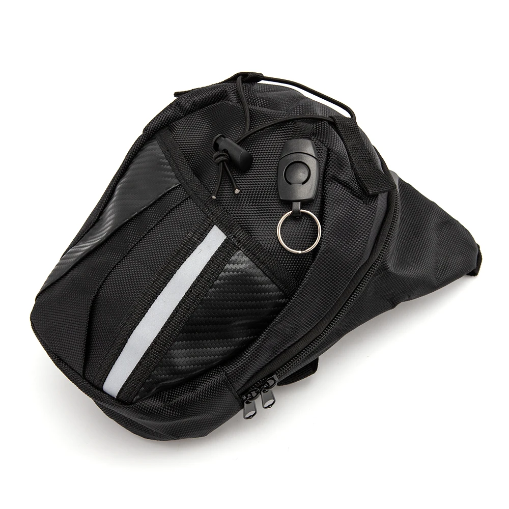 Motorcycle Drop Leg Bag Oxford Motorcycle Package Knight Waist Bag Multifunctional Backpack Moto Bike Cycling Black Fanny Pack