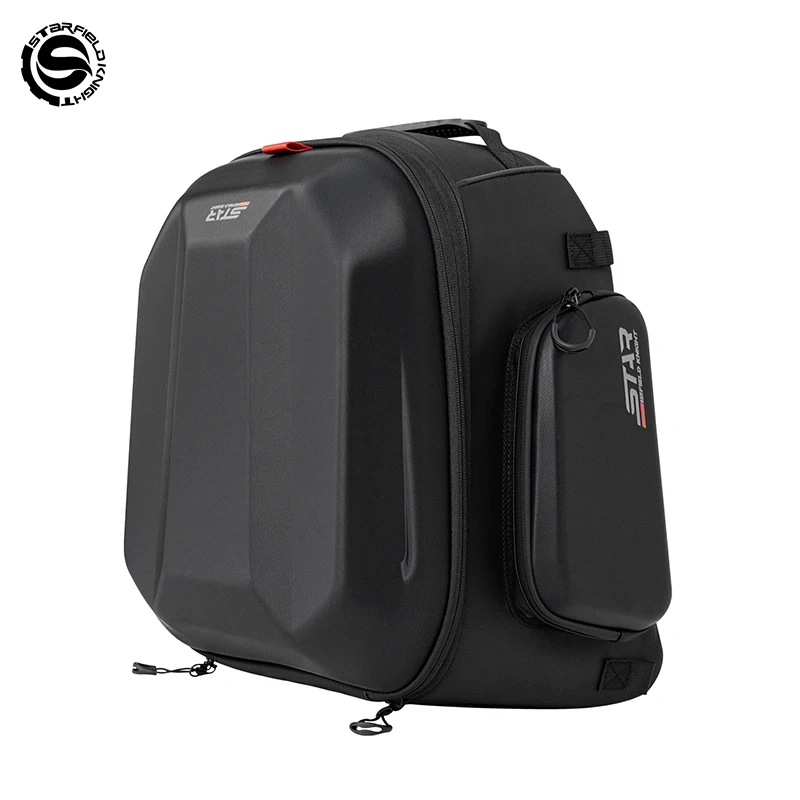 SFK 42-54L Motorccycle Bag Black Helmet Rear Seat Bag Tail Pack Multifunctional Waterproof Riding Gears Package With Rain Cover
