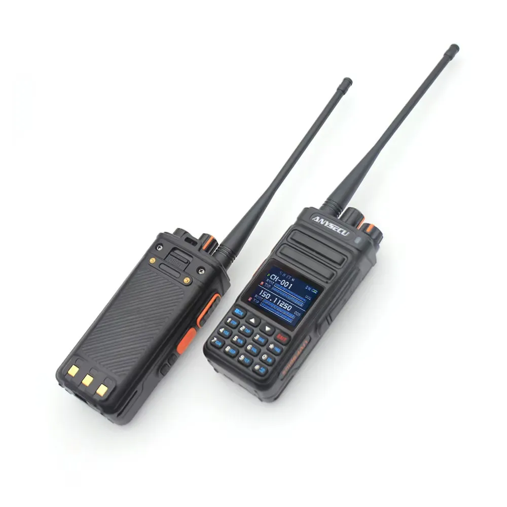 ANYSECU UVF9plus 10W Dual Band Walkie Talkie Dual Display VHF UHF Two Way Radio Frequency Counter Scrambler Long Range