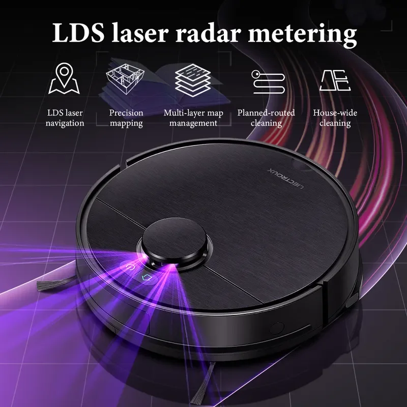 for LIECTROUX L7S Robot Vacuum Cleaner Smart App Control Automatic Sweeping Machine Home Floor Cleaning Device Pet Hair