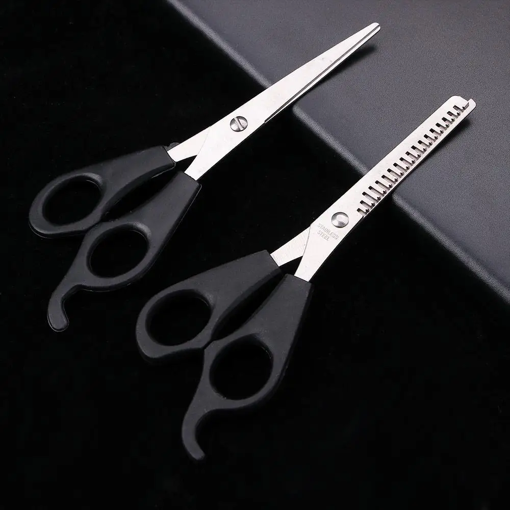 Salon Stainless Steel Thinning Beauty Flat Shears Trim Bangs Hair Cutting Hairdressing Set Styling Tool Hair Scissors
