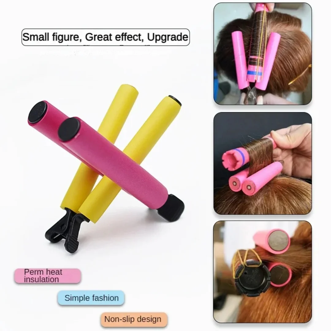 12Pcs Set Fashion Style Professional Anti-scald Heat Insulation Clip Beauty Salon Hair Rollers Perm Hair Salon Styling Tools
